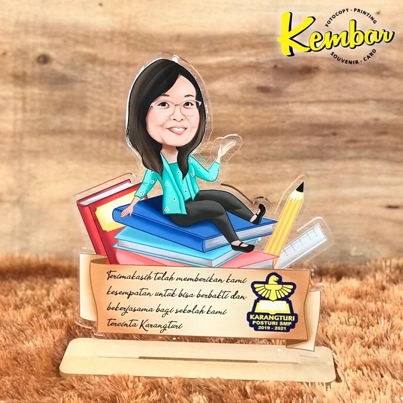 

ACRYLIC PUTIH PLUS PRINT UV UKURAN A6 ( 10 x 15 cm ) 1 sisi
