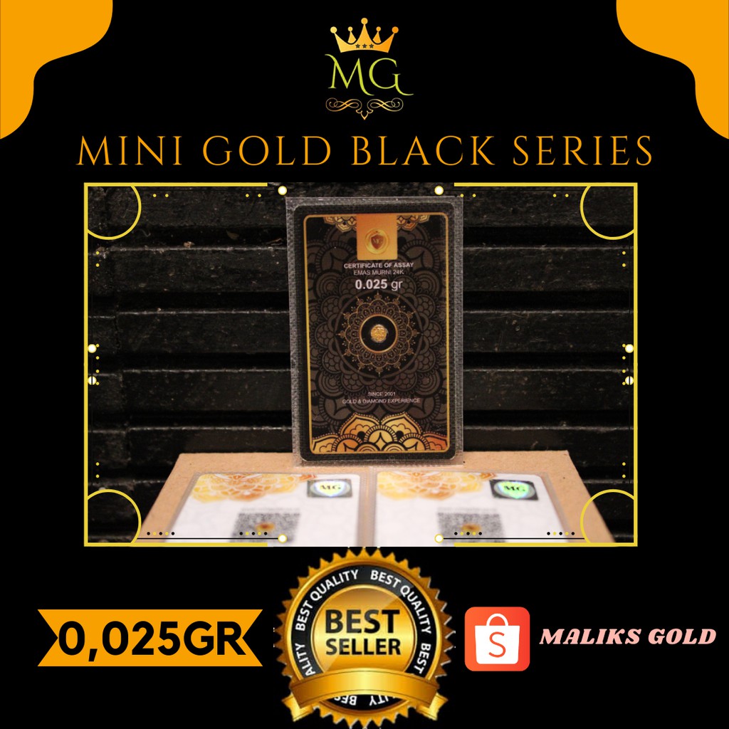 0,025 Gram Mini Gold Black Series 2021
