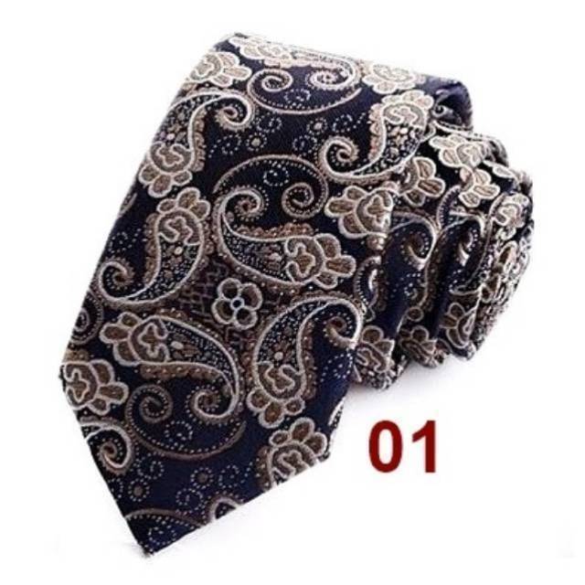 DASI BATIK / DASI KERJA / DASI KANTOR FORMAL / DASI PESTA BATIK PAISLEY
