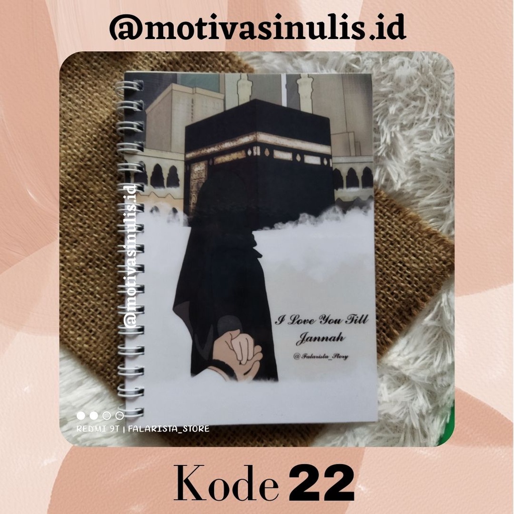 (Standard) NOTEBOOK SPIRAL BLACK LINES Part 2 COVER MOTIVASI / BUKU CATATAN HARIAN-22