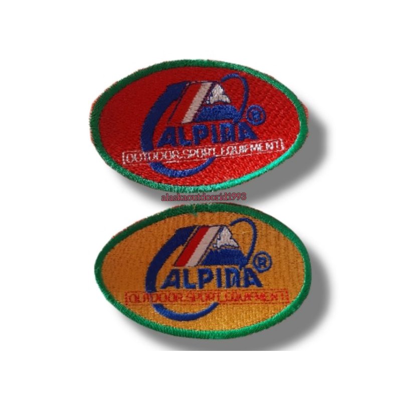 ALPINA PATCH EMBLEM BORDIR OVAL ORIGINAL