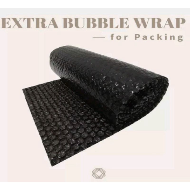 

Tambahan bubble wrap untuk keamanan paket