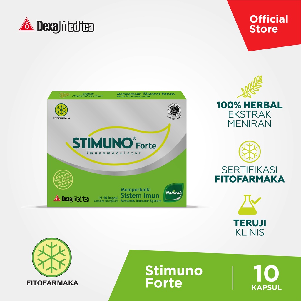 Stimuno Forte 10 Kapsul Herbal untuk Imun Tubuh