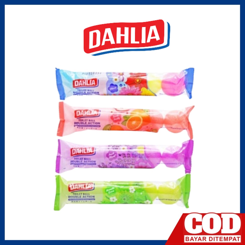 DAHLIA TOILET BALL 1 bungkus isi 5pcs Kapur Barus Kamper Kamar Mandi dan Pengharum Lemari