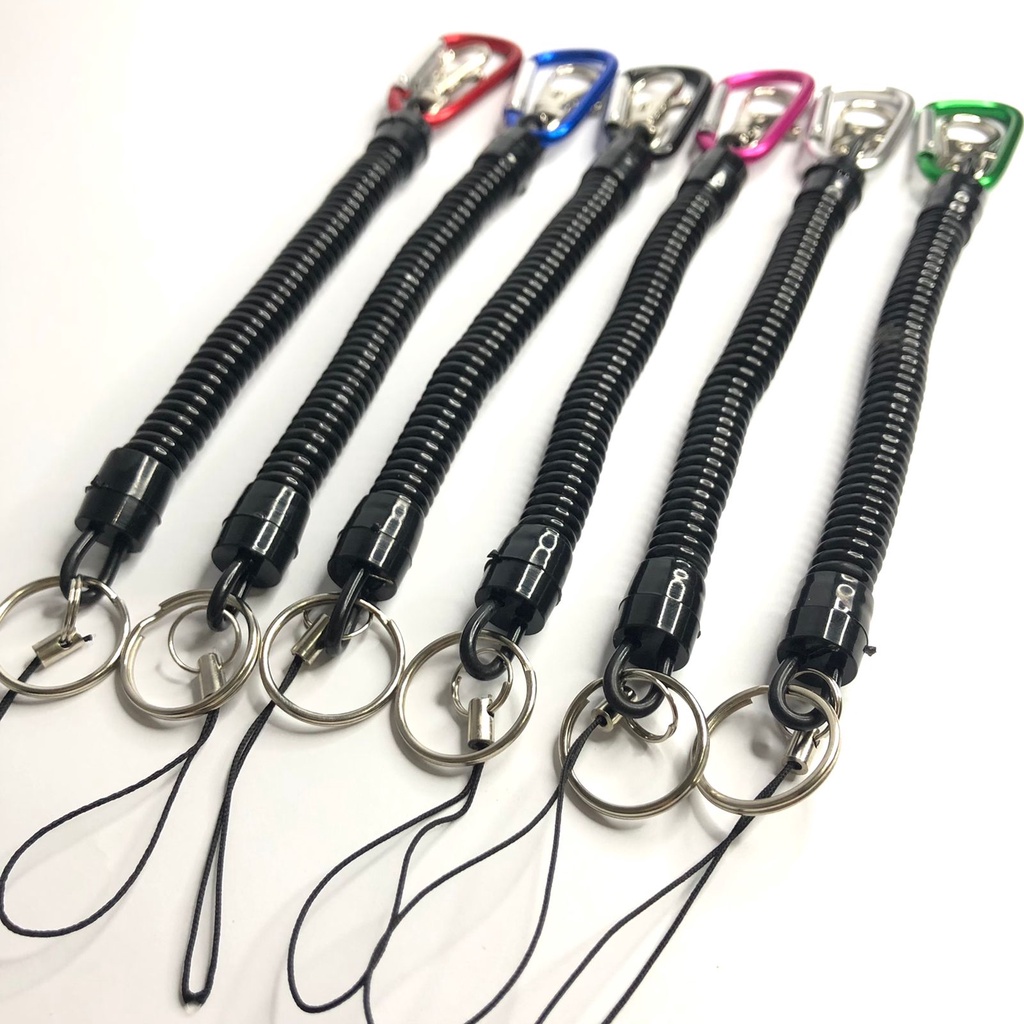 Carabinner Spiral Gantungan Tang box karabiner double Pengait dan Gantungan