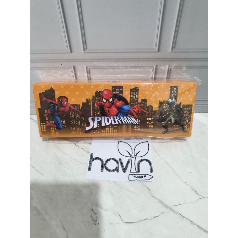kotak pensil DUS/pensil case/tempat pensil DUS fancy-SPIDERMAN