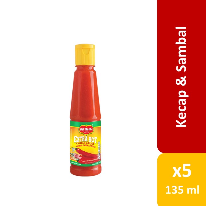 

Delmonte Saus Extra Hot Chilli 135 mL x 5 Pieces