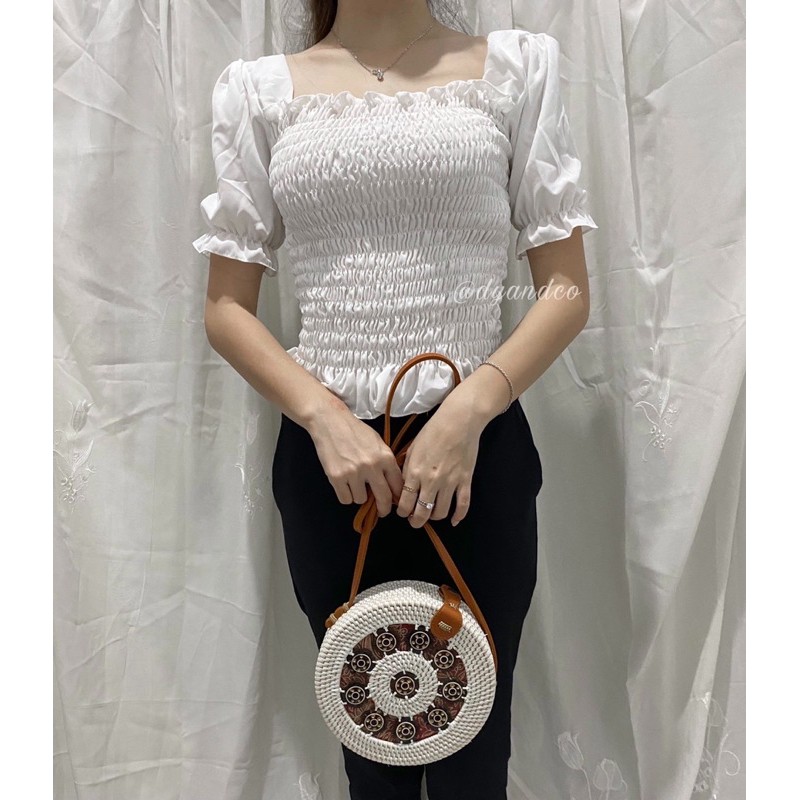 Korean Blouse / Sabrina - Viola - Baju Wanita / Fashion Wanita