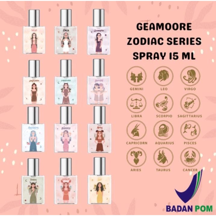 GEAMOORE ZODIAC SERIES PERFUME 15ml / PARFUM ZODIAK 15ml