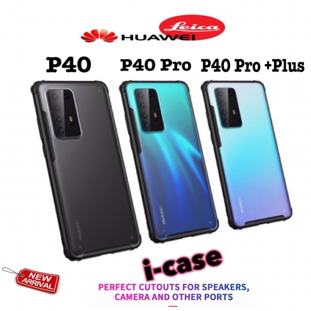 Case Huawei P40 Pro Plus / P40 Pro / P40 Matte Series Frosted P40+ - BLACK