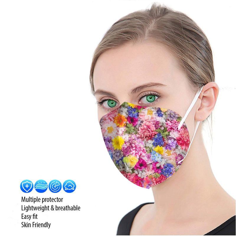 

10PCS MASKER DEWASA KN95 EARLOOP 5PLY CORAK BUNGA MOTIF GALAKSI MOZAIK CAT LUKIS BINTANG DAN LAINNYA