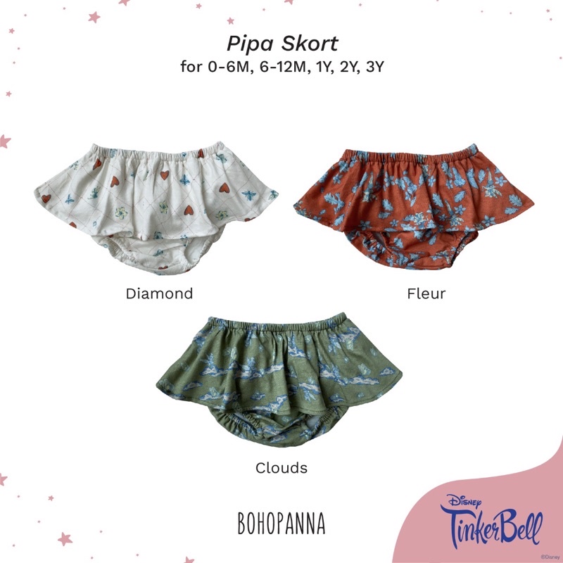 Bohopanna Pipa Skort Bloomer - Celana Rok Anak Bohobaby Pipa Skort