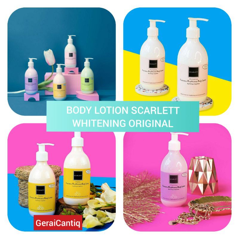 SCARLETT WHITENING BODY LOTION PEMUTIH KULIT BPOM - BODY LOTION SCARLET