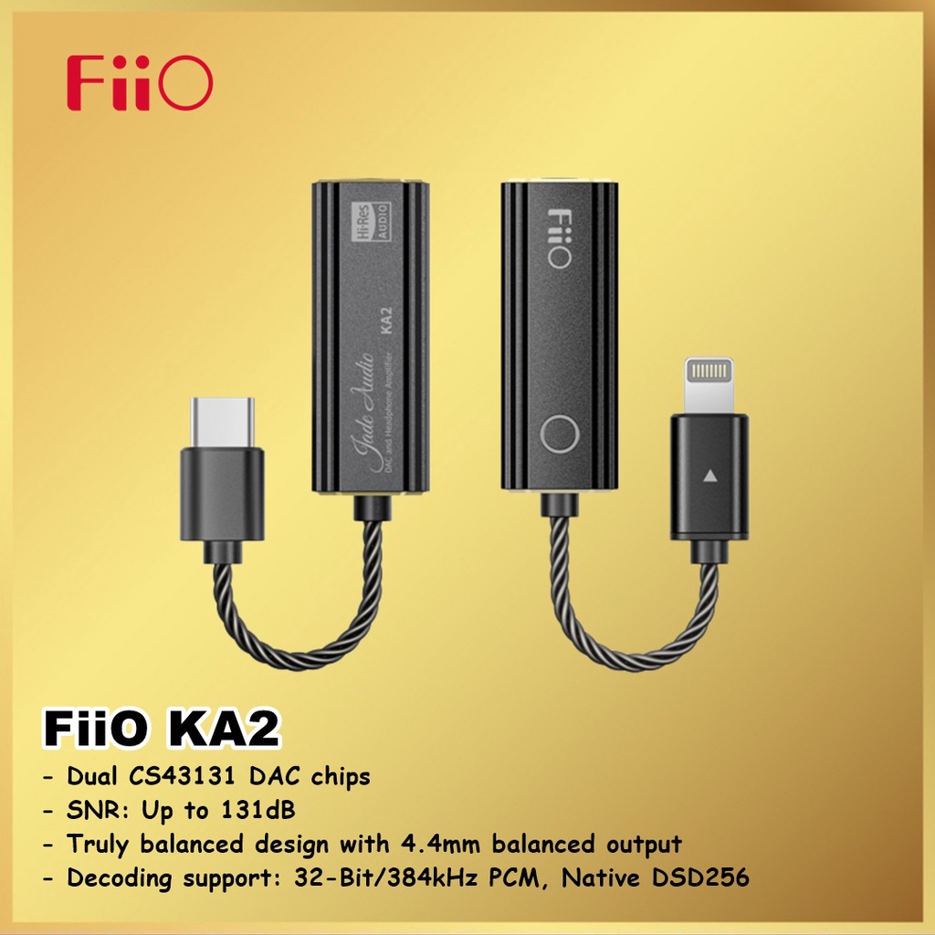 FiiO KA2 Compact Portable DAC and Amplifier Dongle USB KA 2