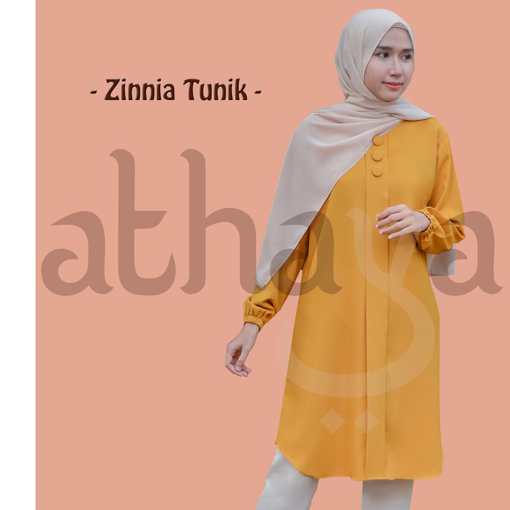 ZINNIA TUNIK, Tunik trendy, Tunik simple, Tunik Cantik, Atasan wanita cantik
