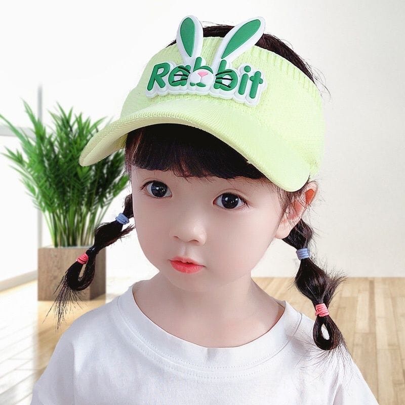 WE Topi Anak Rabbit Topi Golf Anak Rabbit Topi Anak Visor Topi Pantai Sunshade