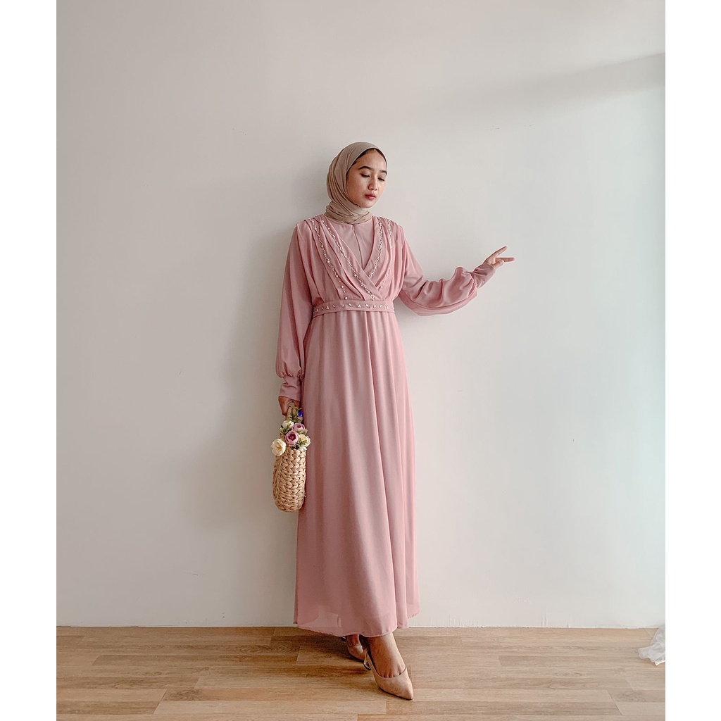 Bilqis Dress/Dress Ceruti Ld 106/Dress Ceruti Payet Jumbo/Dress Seragaman/Dress Remaja/Dress Sage