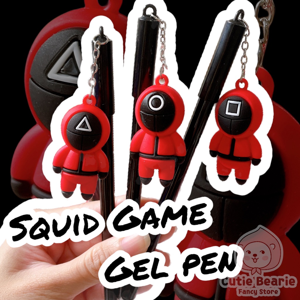 

⭐Cutiebearie⭐ Pena SQUID GAME Bolpen Gel Karakter Lucu Murah Pen Pulpen Gelpen Karakter Lucu Pen Gel Gantungan Squid Game Murah 0,5mm
