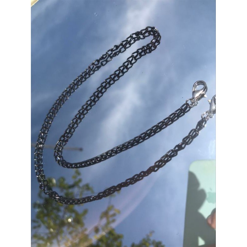 STRAP MASKER / RANTAI MASKER / KALUNG MASKER / RANTAI HITAM