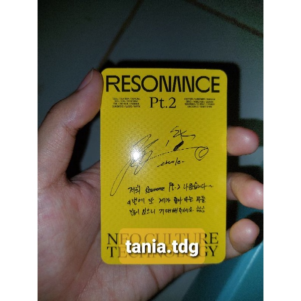 NCT Chenle Departure, Jisung ID Card