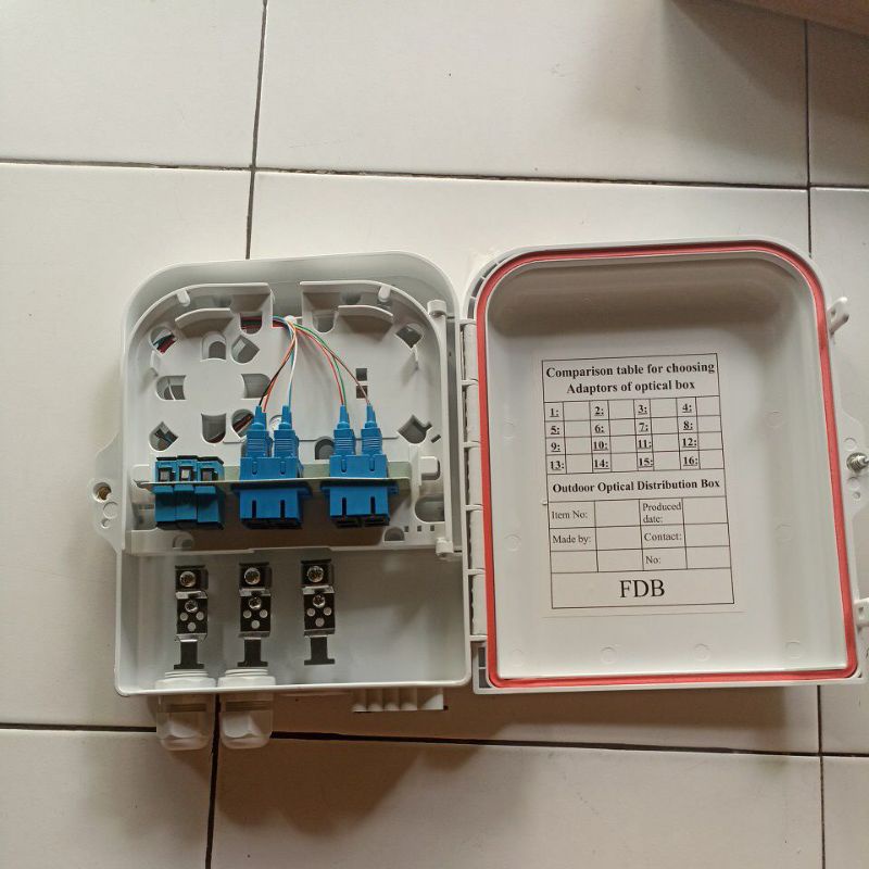 odp 8 core lengkap splitter 1-8 sc upc