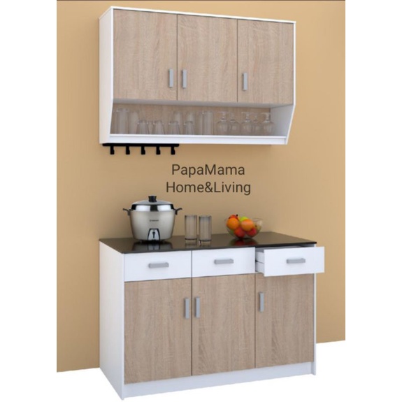 Lemari Dapur Gantung Minimalis - Kitchen Set Atas Murah - Lemari Gantung 2 Pintu dan 3 Pintu Medan