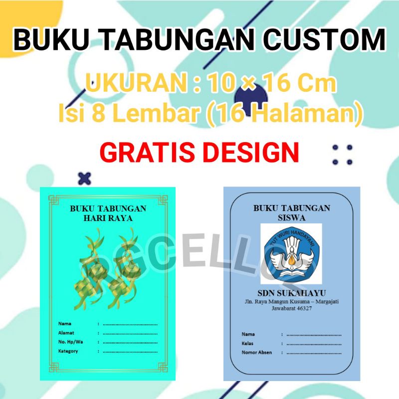 

BUKU TABUNGAN CUSTOM KEREN MURAH