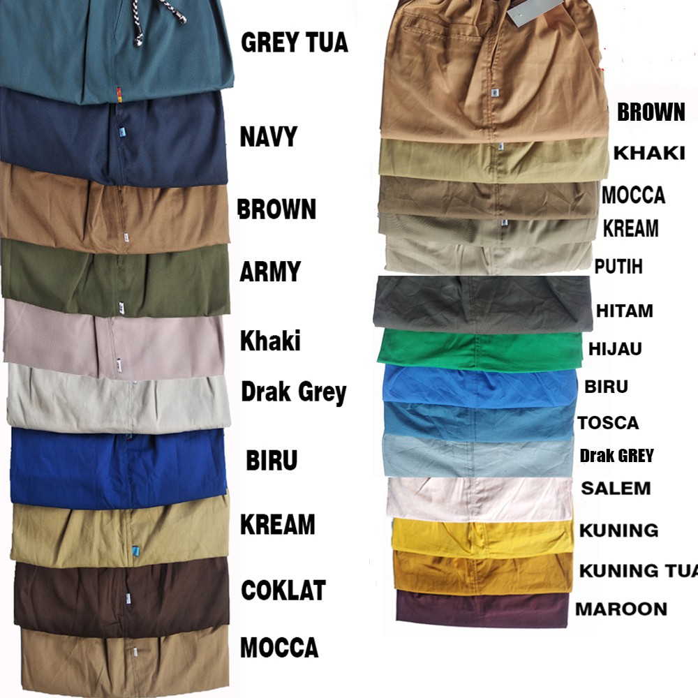 CELANA PENDEK PRIA JOVA RIB KATUN TWILL