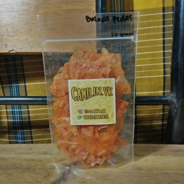 

KERIPIK KACA 50gr balado pedas