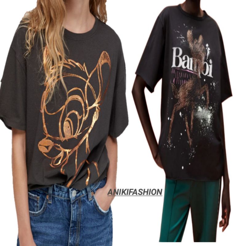 Kaos Zara Original Atasan Wanita Zara Disney Baju Kaos Oversize