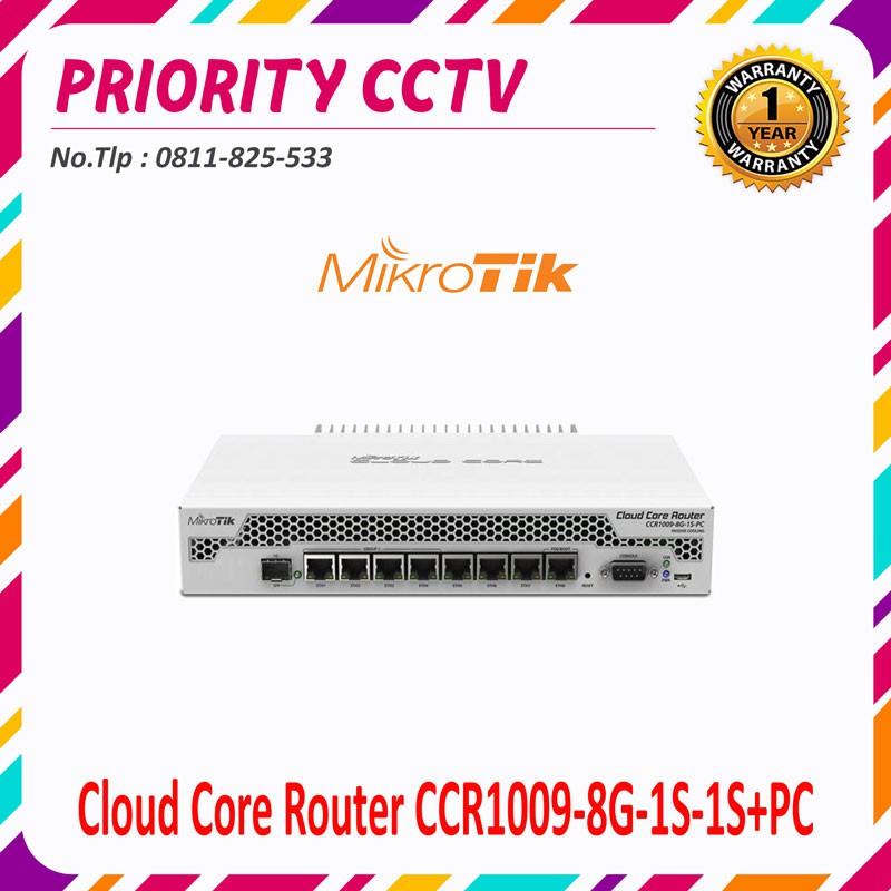 Mikrotik Cloud Core Router CCR1009-8G-1S-1S+PC