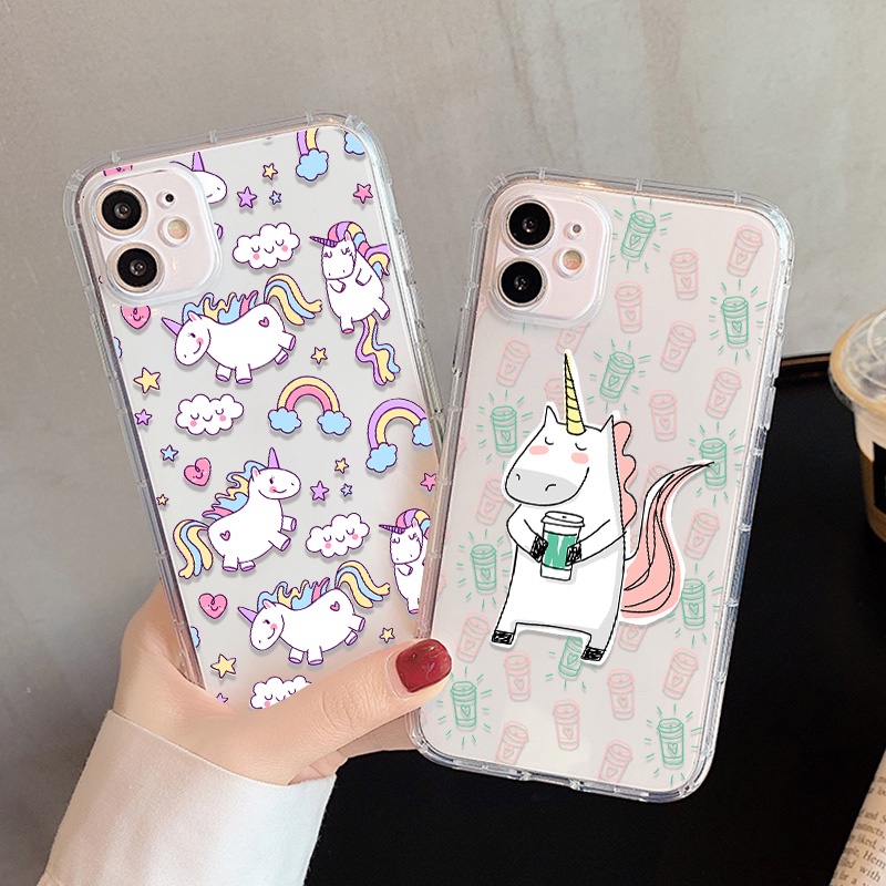 REALME Case Motif Kartun Unicorn Untuk OPPO A74 A54 A94 A93 A57 A59 A8 A83 A9 F1S A39 A15 A15S A53 A32 A33 S A37 A35 A16 A16S A54S A52 A7 2020 A7