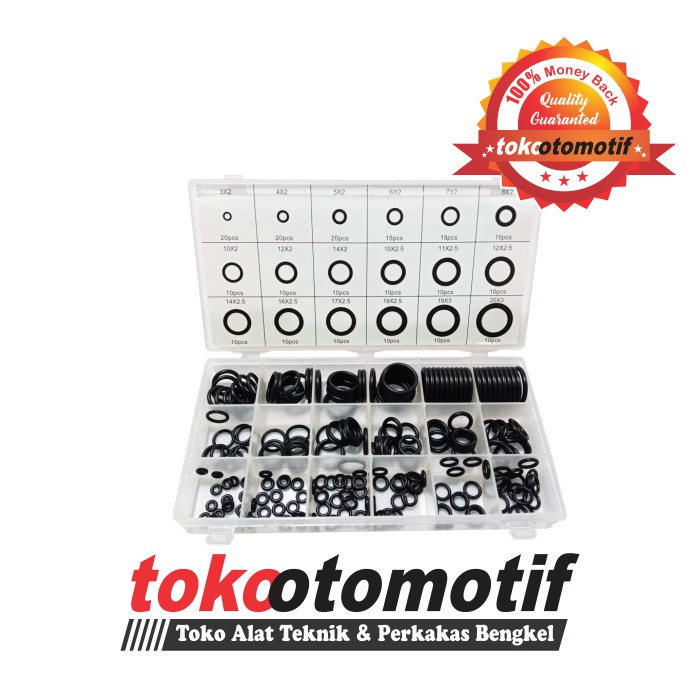 O Ring Set 225 PCS O Ring Karet Universal Series O-Ring