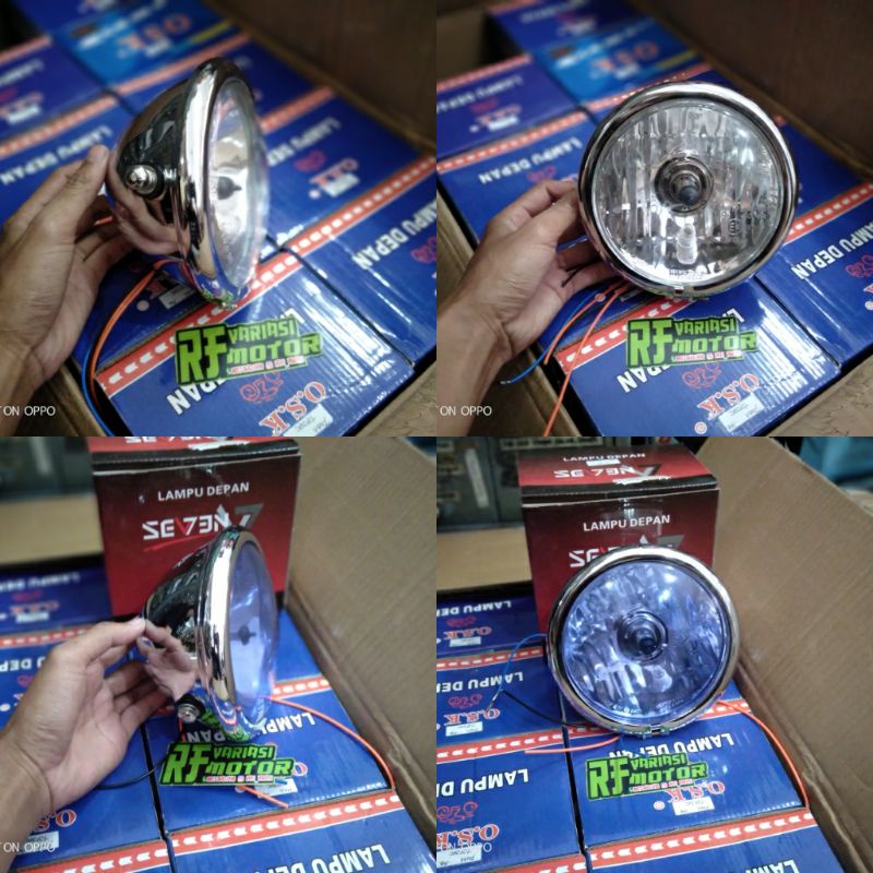 LAMPU PESEK JUTE KW KACA BIRU PUTIH