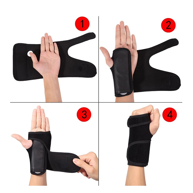 Carpal Tunnel Splint Brace Deker Pergelangan Tangan Wrist Belat Pergelangan Tangan Bracer CTS Orthotic