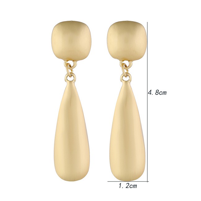 LRC Anting Tusuk Fashion Water Drop Earrings F40667