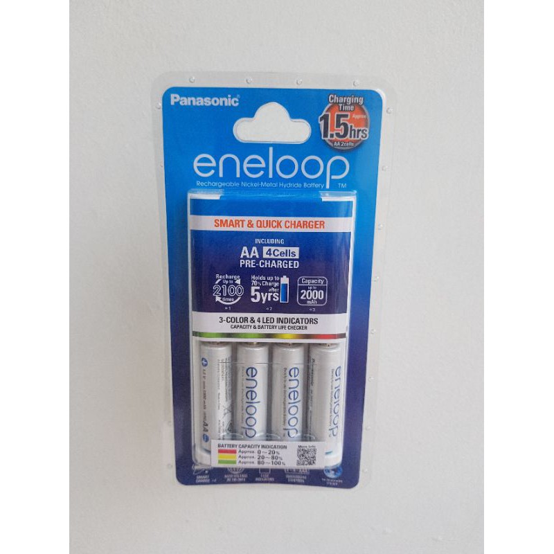 Quick charger eneloop+ 4 baterai AA