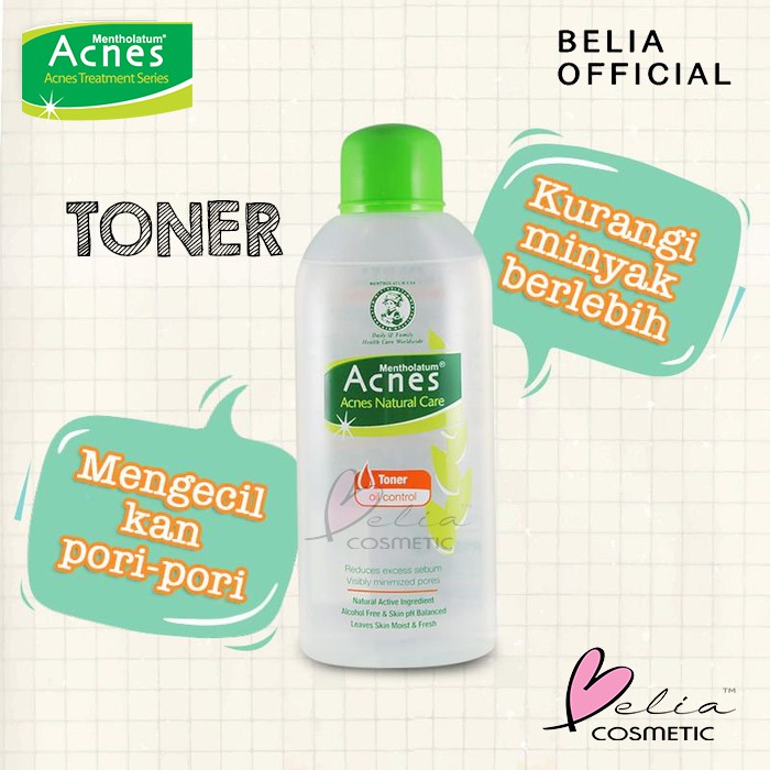 ❤ BELIA ❤ ACNES Natural Care Oil Control Series Milk Cleanser/ Toner / Powder Lotion / Cream jerawat