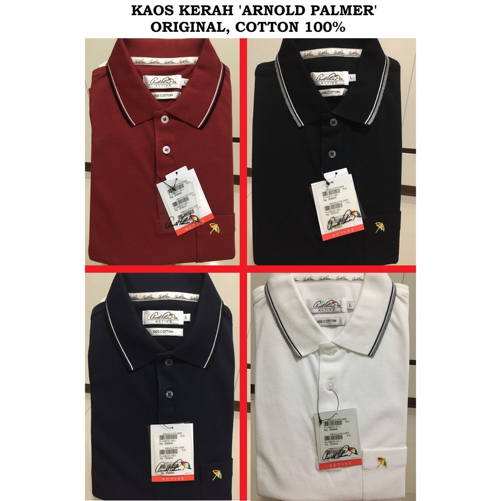 Polo Shirt ARNOLD PALMER Original bahan Cotton size S-XXL