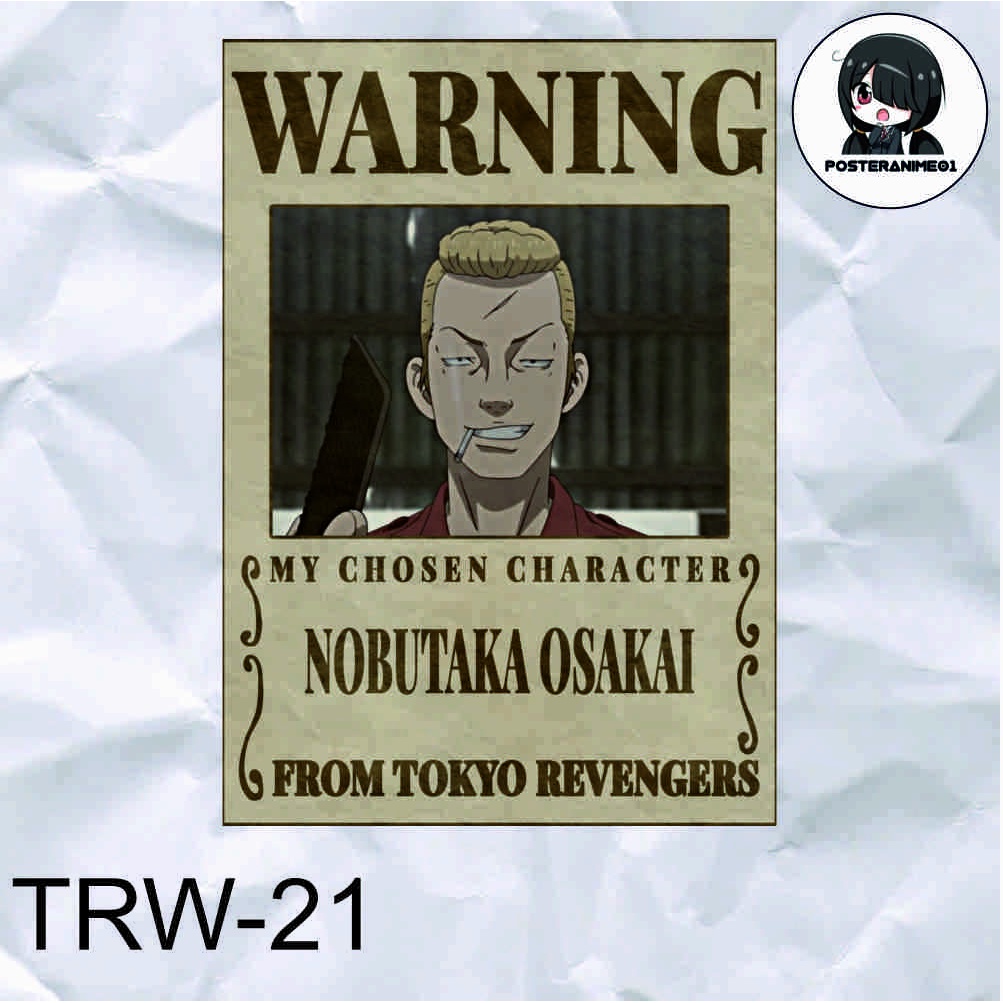 Poster Anime Tokyo Revengers | Poster Anime Tokyo Revengers Warning Aesthetic | DRAKEN | MIKEY | TERLENGKAP-21.NOBUTAKA OSAKAI