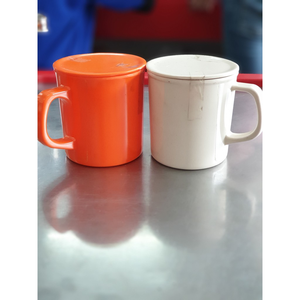 Mug Tutup Melamin Onyx 3104/Gelas Gagang Melamin Onyx 3104