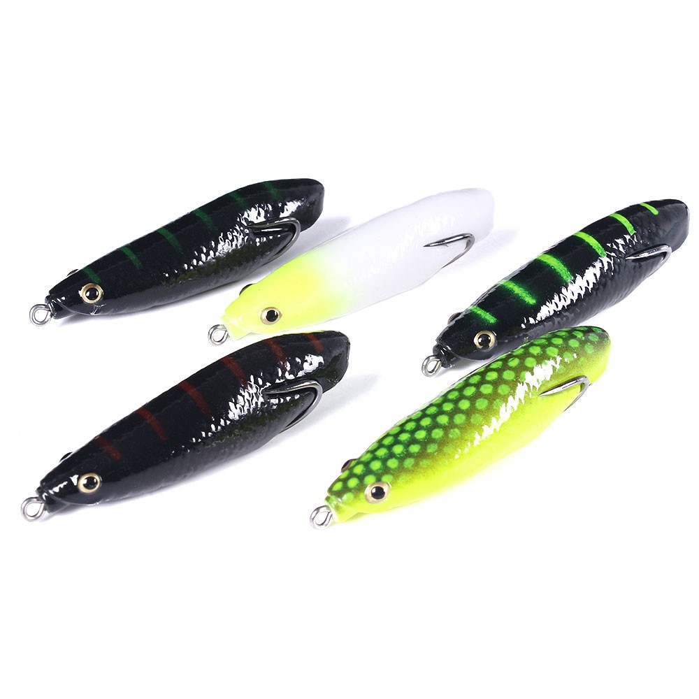 HENGJIA 1PCS 8.5CM 12.7G  Soft Jump Frog Umpan Pancing Ikan Bait Bass Kail Topwater Fishing Lure Swimbait Wobbler