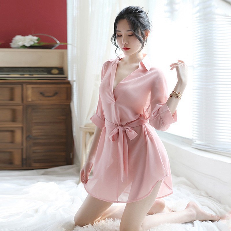 GO ! BT416 BAJU TIDUR SATIN DEWASA SEXY LINGERIE LINGERI BIGSIZE KEMEJA WANITA SEXY COD