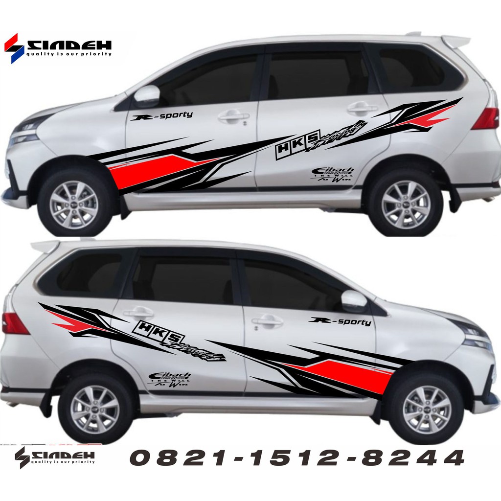 Jual CUTTING STICKER MOBIL STRIPING SPORTY STIKER MOBIL AVANZA XENIA RUSH TERIOS AGYA BRIO AYLA DLL Indonesia Shopee Indonesia