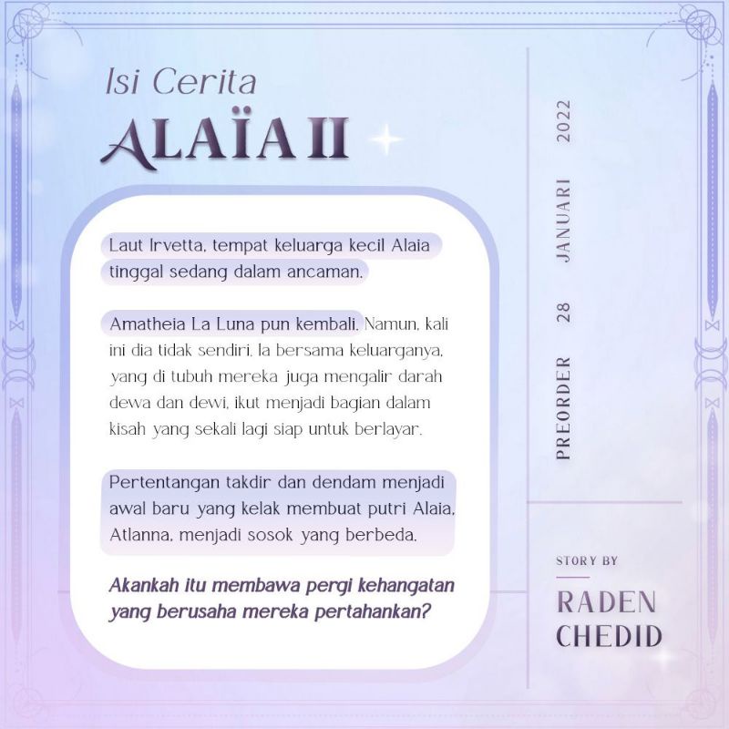 novel Alaia 2 Raden chedid