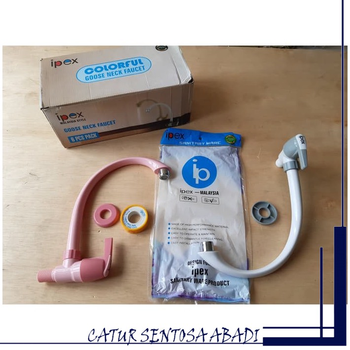 KRAN CUCI PIRING/KRAN ANGSA PVC IPEX ENGKOL - IVORY CSA
