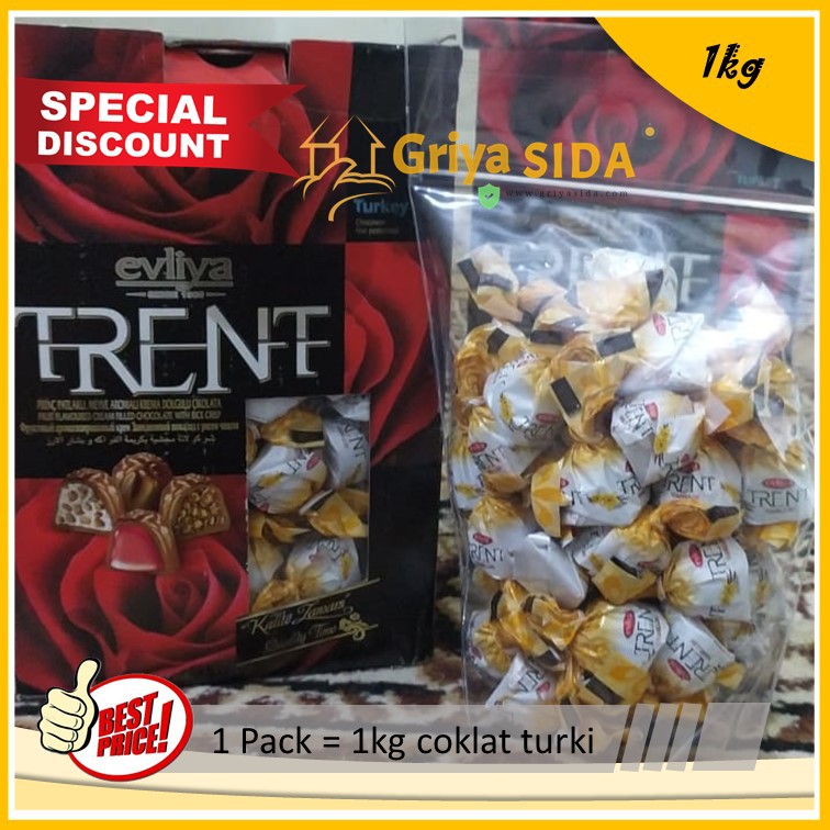 Coklat Turki 1kg coklat trent original kuning nikmat sehat hemat amat PROMO!!