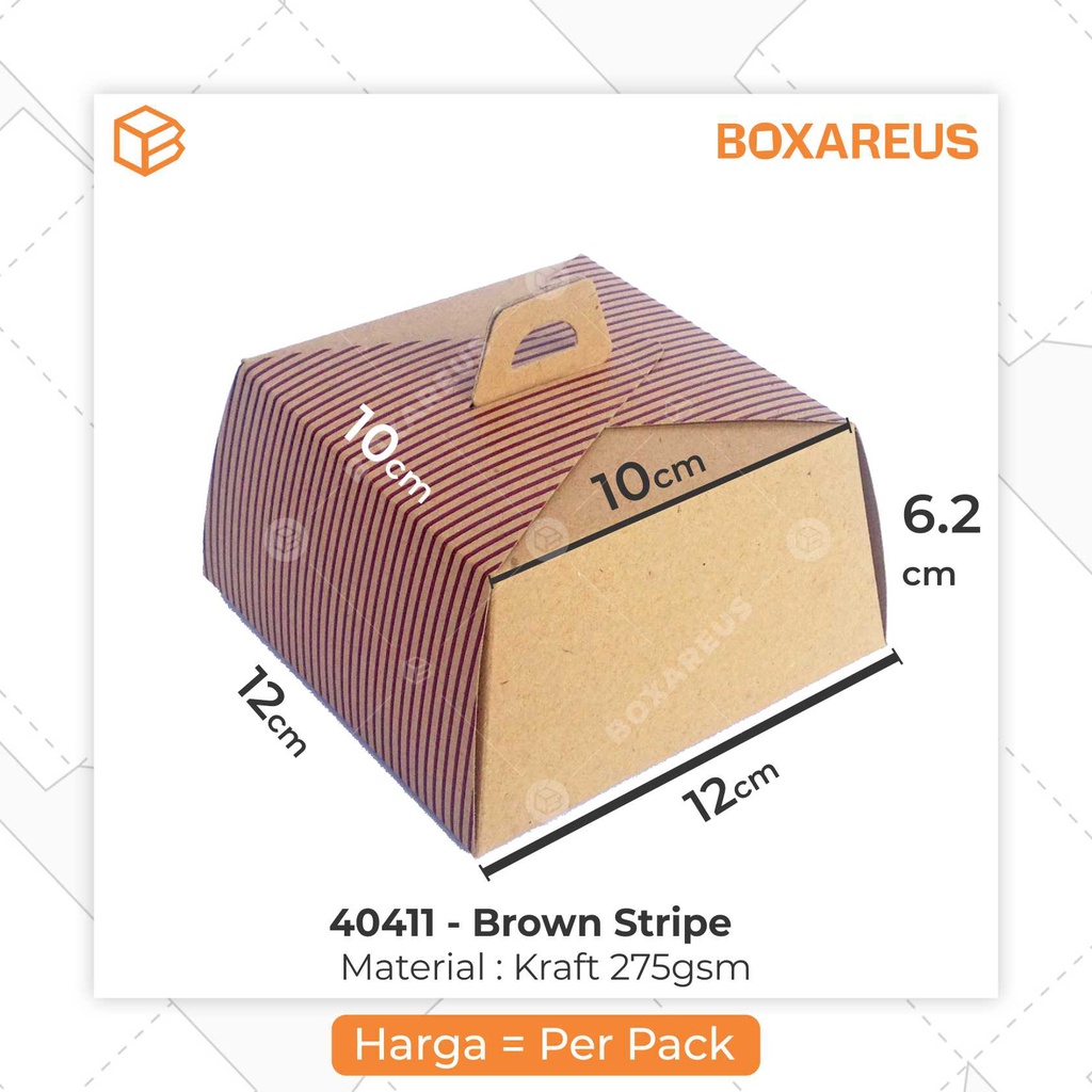 Dus Kue, Box Kue, Cake Box, Gift Box, Kado, Souvenir, Kemasan Packaging | 40411 (50pc)