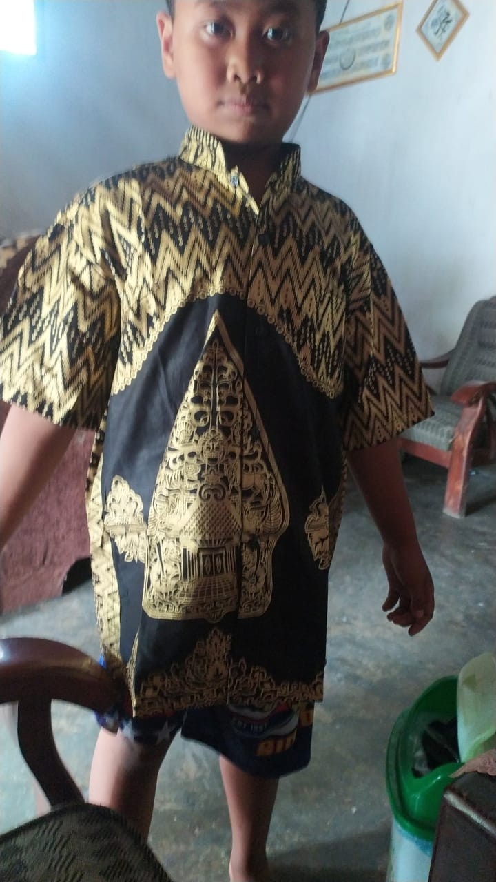 Batik Couple Keluarga Sania Ruffle Ori Ndoro Jowi Dnt Merak