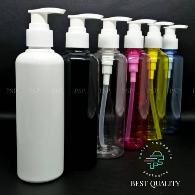 Botol pump 250ml / Botol plastik 250ml tutup pump / botol sabun cair tutup pump / Botol plastik